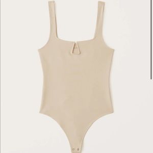 Tan body suit from Abercrombie & Fitch.